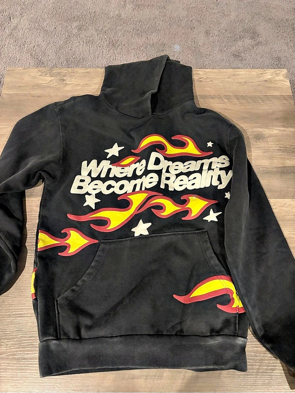 PacSun Where Dreams Become Reality Flame Graphic Hoodie